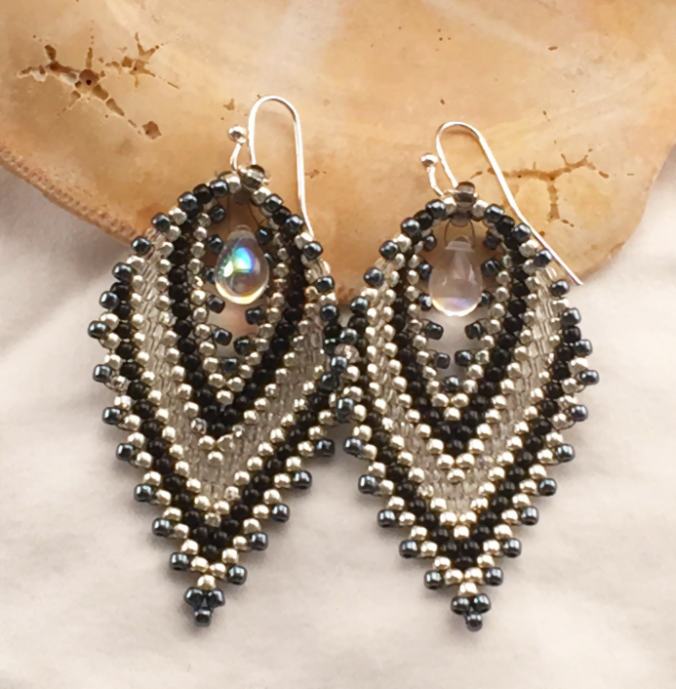 Black Tie Earrings