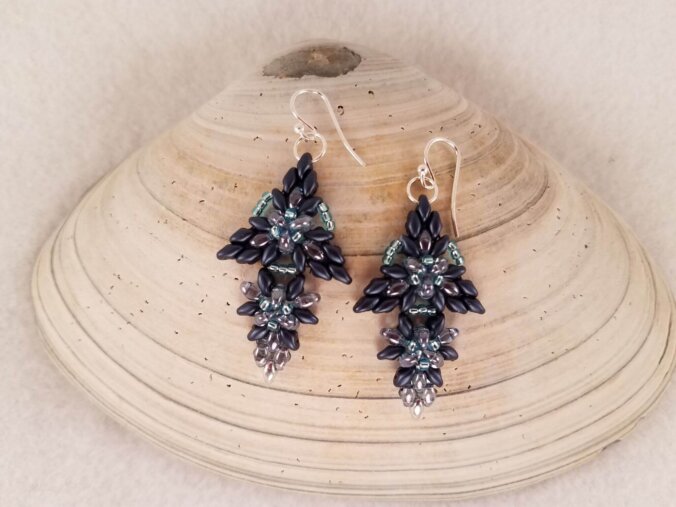 IrisForm Earrings: Montana blue