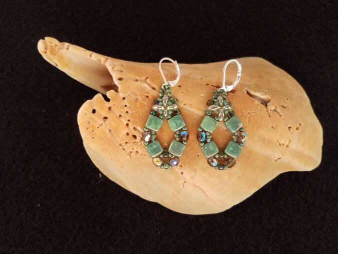 Jade Tile Earrings