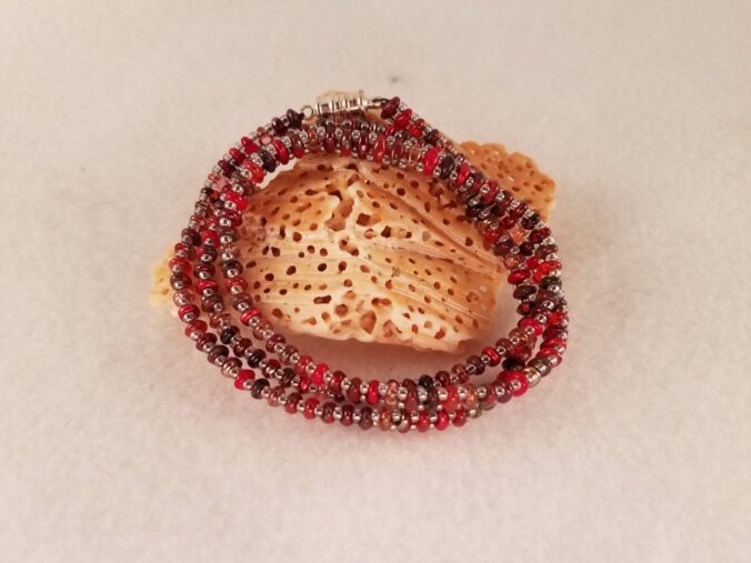 Ruby Red Wrap Bracelet