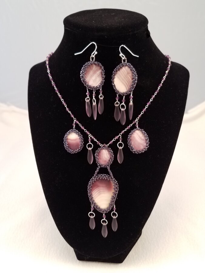 Mystic Beach Necklace and Earrings