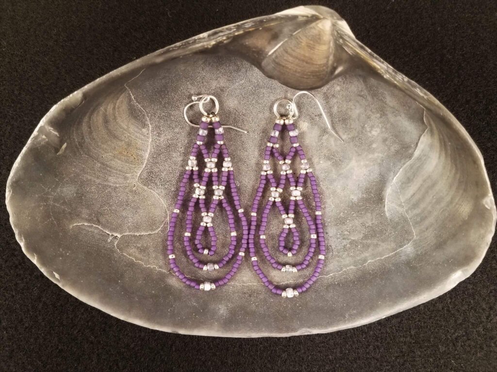 Fesitval Hammock Earrings - Purple