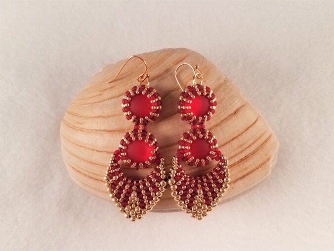 Ruby Cleopatra Earrings