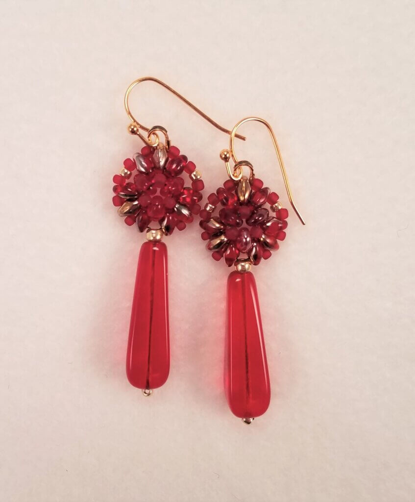 Ruby Drops Earrings