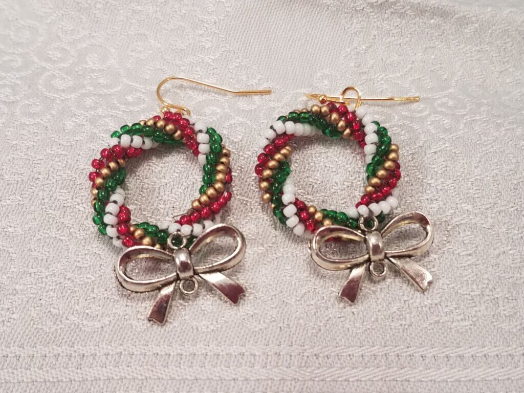 Christmas Wreath Earrings