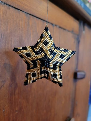 Gold Celtic Weave Star