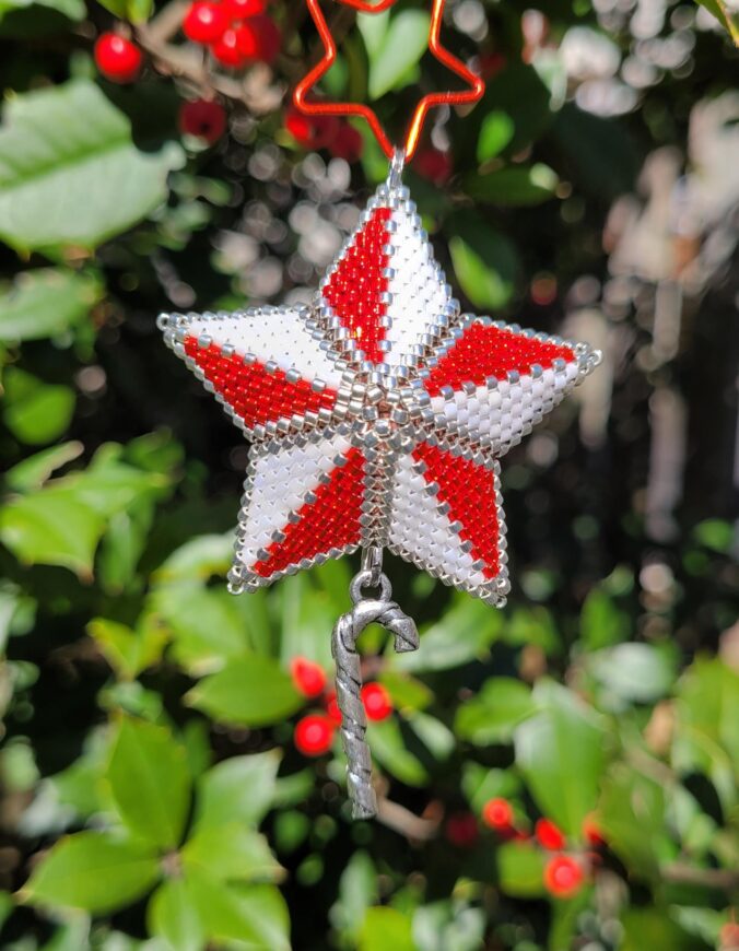 Candy Cane Charm Star