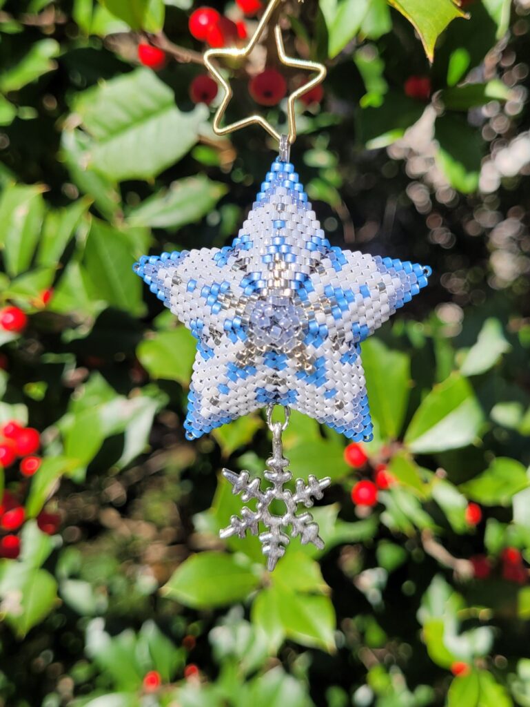 Arctic Snowflake Charm Star 