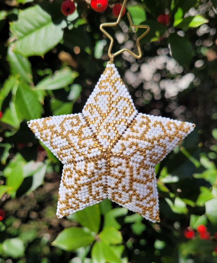 Gold Scrollwork Star