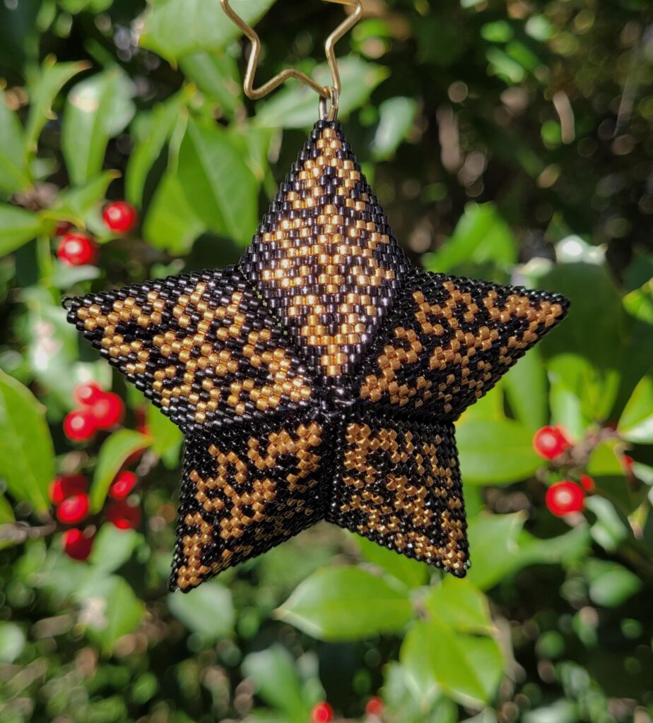 Black Scrollwork Star