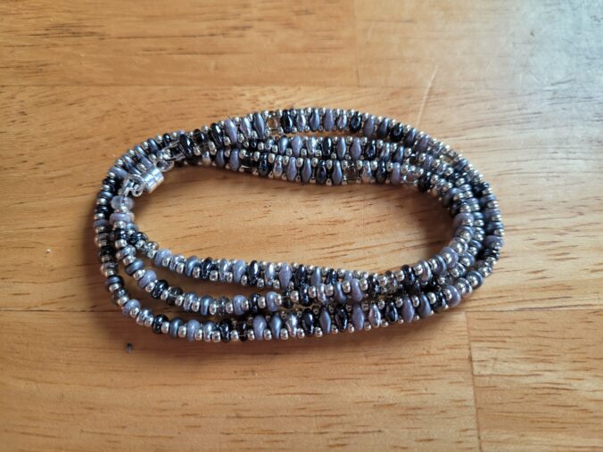 Soft Silver Wrap Bracelet