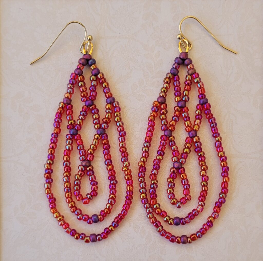 Free-Flow Festival Earrings - Magenta Shine