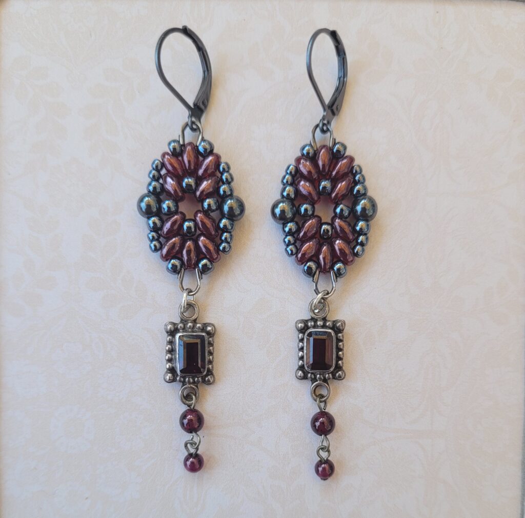 Bordeaux Sautoir Earrings